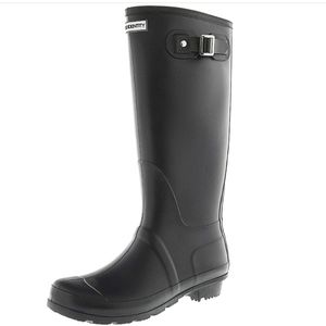 Exotic Identity Original Rain Boots Matte Black 9
